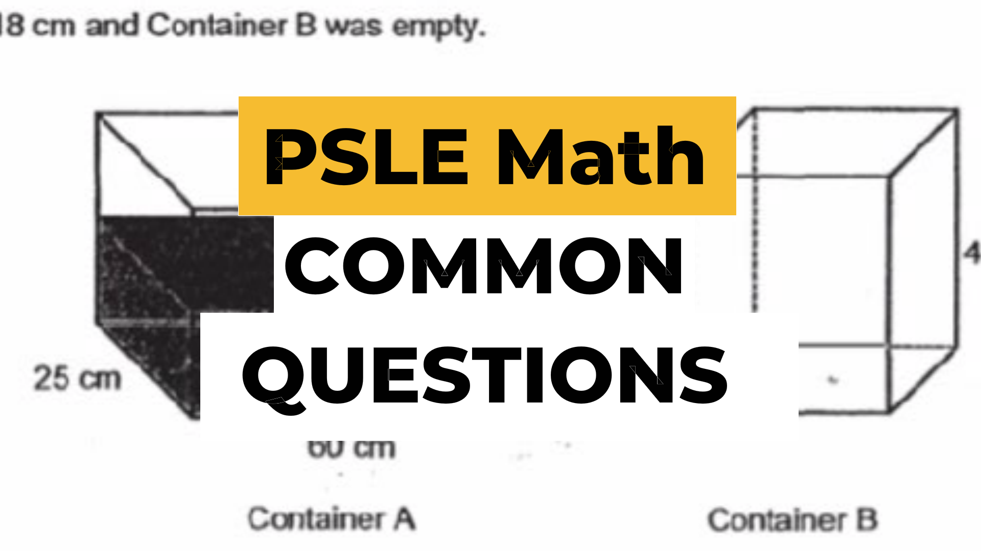 psle math common questions